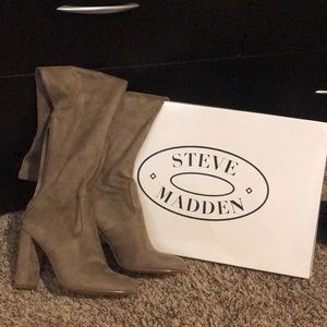 Steve Madden - Taupe over the knee boots.